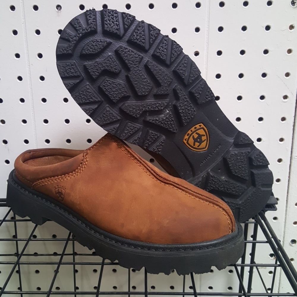 Ariat Clog Mules Brown Slip on Shoes size 6B